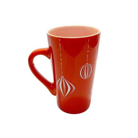 Starbuck's Coffee 24 Christmas Holiday Red Ceramic Ornaments 16oz Latte Mug - Picture 2 of 7
